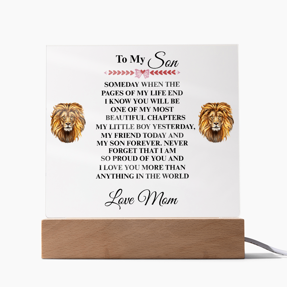 My Son | My Friend Today | Acrylic Plaque