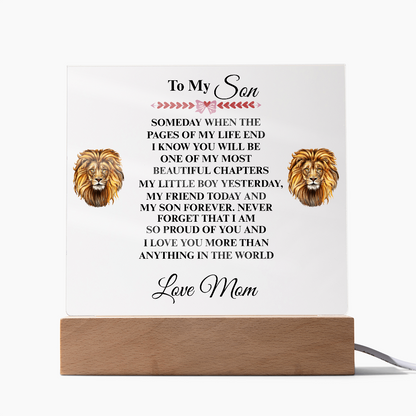My Son | My Friend Today | Acrylic Plaque