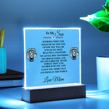 My Son | My Friend Today | Acrylic Plaque