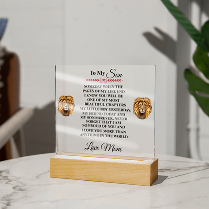 My Son | My Friend Today | Acrylic Plaque