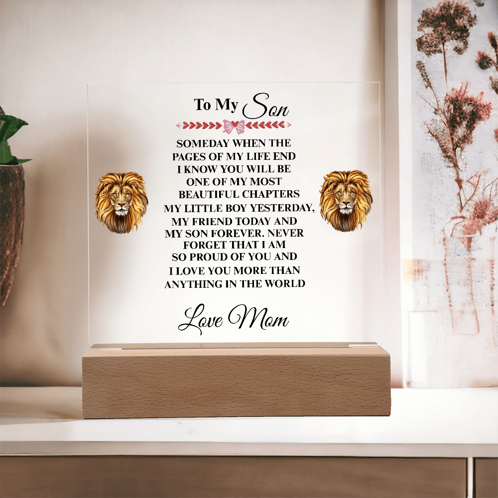 My Son | My Friend Today | Acrylic Plaque