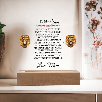 My Son | My Friend Today | Acrylic Plaque