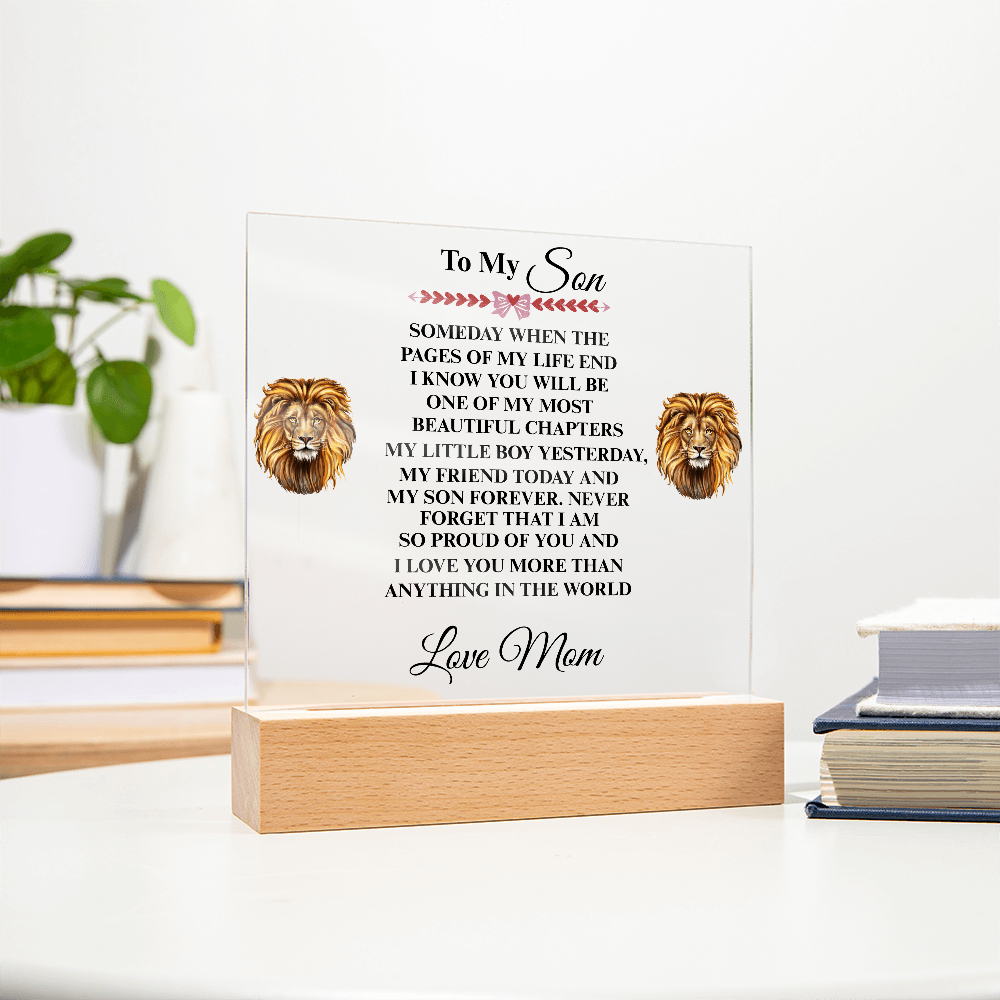 My Son | My Friend Today | Acrylic Plaque