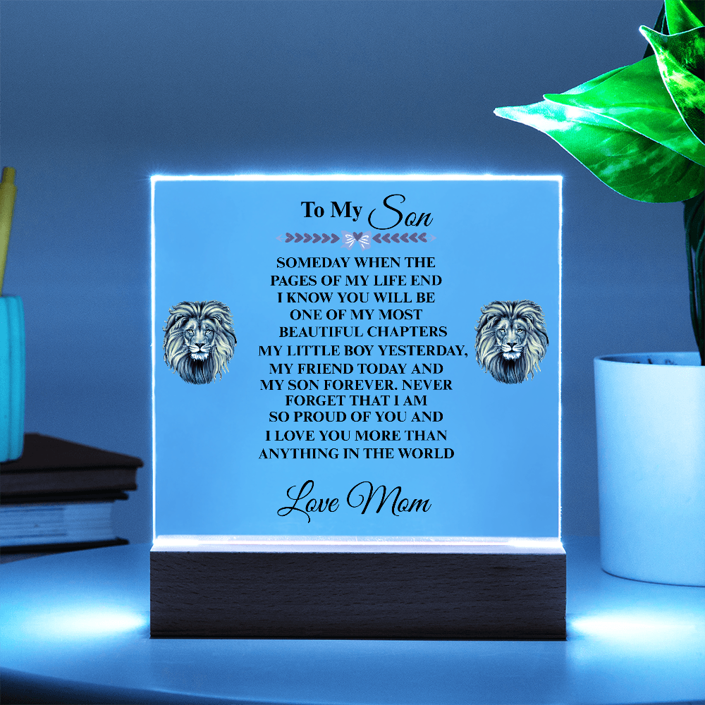 My Son | My Friend Today | Acrylic Plaque